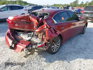 2015 Infiniti Q50 Premium with VIN JN1BV7AR3FM396669, listed as a IAAI auction lot 42007221 with 185,175 mi miles. Bid and sale history available at carsss.com. Image 4.