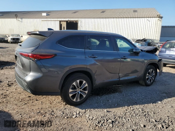 2023 Toyota Highlander L with VIN 5TDKDRAH7PS009775, listed as a Copart auction lot 61952625 with 55,475 mi miles and Salvage title. Bid and sale history available at DreamBid. Image 3.