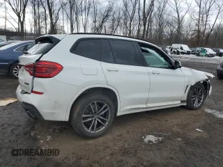 2019 BMW X3 M40i with VIN 5UXTS3C59K0Z03846, listed as a Copart auction lot 45012455 with 63,306 mi miles and Salvage Title. Bid and sale history available at DreamBid. Image 3.