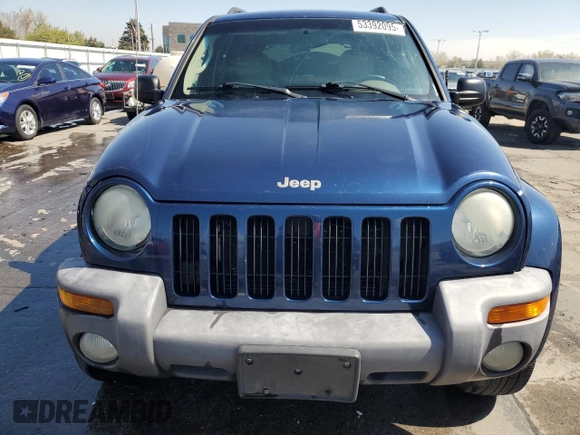 2004 Jeep Liberty Limited with VIN 1J4GL58K34W150741, listed as a Copart auction lot 53392095 with 203,458 mi miles and Salvage title. Bid and sale history available at DreamBid. Image 5.
