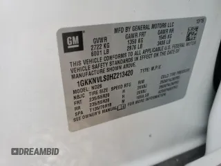 2017 GMC Acadia SLT z VIN 1GKKNVLS0HZ213420, wystawiony jako Copart lot #56915845 z przebiegiem 106 163 mil mil oraz Szkody całkowita. Historia ofert i sprzedaży dostępna na DreamBid. Obrazek 13.