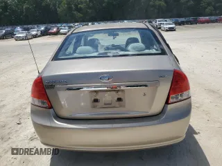 2009 Kia Spectra EX with VIN KNAFE221195600794, listed as a Copart auction lot 68090154 with 77,037 mi miles and Salvage Title. Bid and sale history available at carsss.com. Image 6.