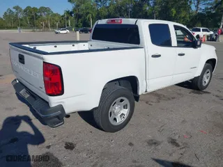 2022 Chevrolet Colorado 2WD Work Truck with VIN 1GCGSBEN4N1316866, listed as a IAAI auction lot 41846128 with 25,300 mi miles. Bid and sale history available at carsss.com. Image 4.