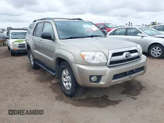 2006 Toyota 4Runner SR5 with VIN JTEZU14R268053525, listed as a IAAI auction lot 42064166 with 268,437 mi miles and . Bid and sale history available at DreamBid. Image 1.