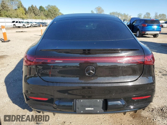 2022 Mercedes-Benz EQS with VIN W1KCG2DB0NA004525, listed as a Copart auction lot 71846334 with 42,793 mi miles and Salvage Title. Bid and sale history available at carsss.com. Image 6.