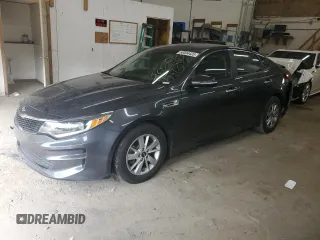 2018 Kia Optima LX z VIN KNAGT4L3XJ5217205, wystawiony jako Copart lot #58504425 z przebiegiem 103 466 mil mil oraz Szkoda całkowita • Salvage title. Historia ofert i sprzedaży dostępna na DreamBid. Obrazek 1.