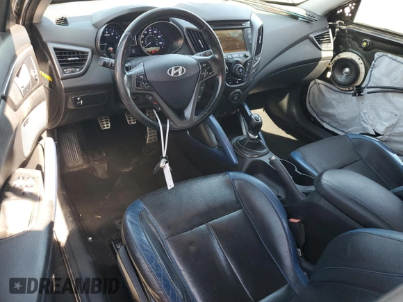 2013 Hyundai Veloster Turbo with VIN KMHTC6AE8DU178833, listed as a Copart auction lot 61944125 with 149,564 mi miles and Salvage title. Bid and sale history available at DreamBid. Image 8.
