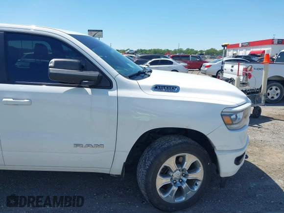 2019 Ram 1500 Big Horn with VIN 1C6SRFFT0KN911008, listed as a IAAI auction lot 42092247 with 72,222 mi miles and . Bid and sale history available at DreamBid. Image 12.