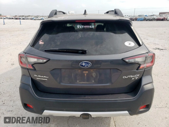 2023 Subaru Outback Limited XT with VIN 4S4BTGND6P3121396, listed as a Copart auction lot 57266775 with 58,574 mi miles and Salvage title. Bid and sale history available at DreamBid. Image 6.
