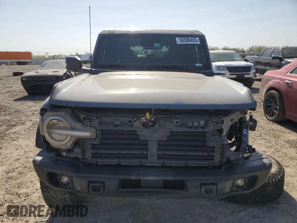 2023 Ford Bronco with VIN 1FMEE5DP0PLB11325, listed as a Copart auction lot 50306455 with 34,358 mi miles and Salvage Title. Bid and sale history available at carsss.com. Image 5.