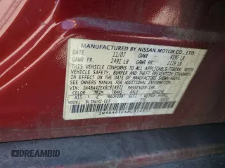 2008 Nissan Maxima SE with VIN 1N4BA41EX8C814972, listed as a Copart auction lot 60018655 with 332,355 mi miles and Salvage title. Bid and sale history available at DreamBid. Image 12.