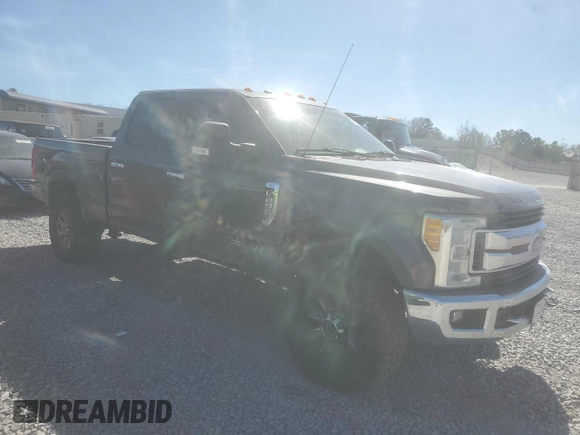 2017 Ford Super Duty F-250 SRW Lariat with VIN 1FT7W2BT0HED14889, listed as a Copart auction lot 47591825 with 219,807 mi miles and Salvage Title. Bid and sale history available at carsss.com. Image 4.