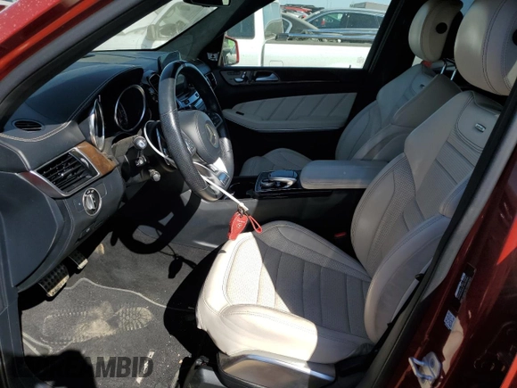 2017 Mercedes-Benz GLS with VIN 4JGDF7FE5HA747039, listed as a Copart auction lot 72268614 with 35,573 mi miles and Salvage Title. Bid and sale history available at carsss.com. Image 7.