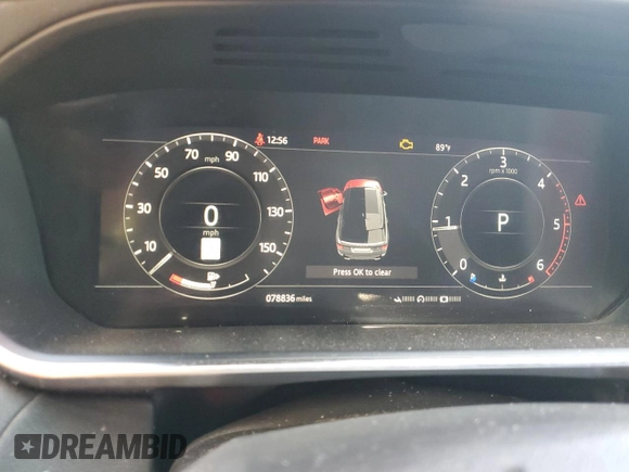 2018 Land Rover Range Rover Sport HSE with VIN SALWR2RK2JA192753, listed as a Copart auction lot 65050755 with 78,836 mi miles and Clean title. Bid and sale history available at DreamBid. Image 9.