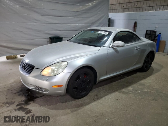2002 Lexus SC 430 z VIN JTHFN48Y720034550, wystawiony jako Copart lot #64511535 z przebiegiem 206 408 mil mil oraz Czysty tytuł • Clean title. Historia ofert i sprzedaży dostępna na DreamBid. Obrazek 1.