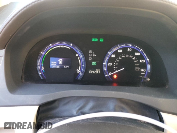 2010 Lexus HS 250h with VIN JTHBB1BA3A2017278, listed as a Copart auction lot 85316434 with 134,207 mi miles and Salvage Title. Bid and sale history available at DreamBid. Image 9.