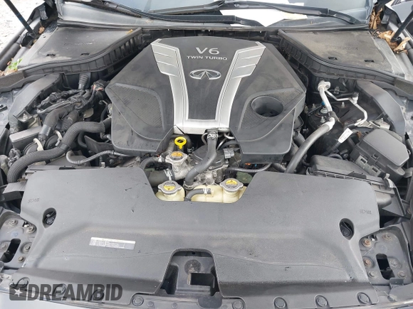 2016 Infiniti Q50 Red Sport 400 with VIN JN1FV7AR9GM450446, listed as a IAAI auction lot 42178095 with 121,981 mi miles and . Bid and sale history available at DreamBid. Image 10.
