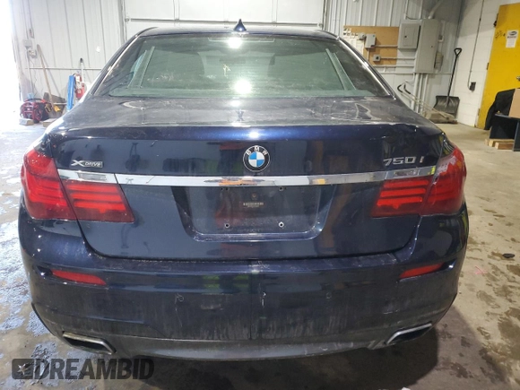 2015 BMW 7 Series 750i xDrive with VIN WBAYB6C57FD965931, listed as a Copart auction lot 44422205 with 100,702 mi miles and Salvage title. Bid and sale history available at DreamBid. Image 6.