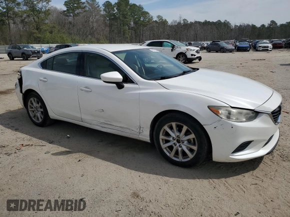 2016 Mazda 6 i Sport with VIN JM1GJ1U55G1450657, listed as a Copart auction lot 48777975 with 109,007 mi miles and Salvage Title. Bid and sale history available at DreamBid. Image 4.