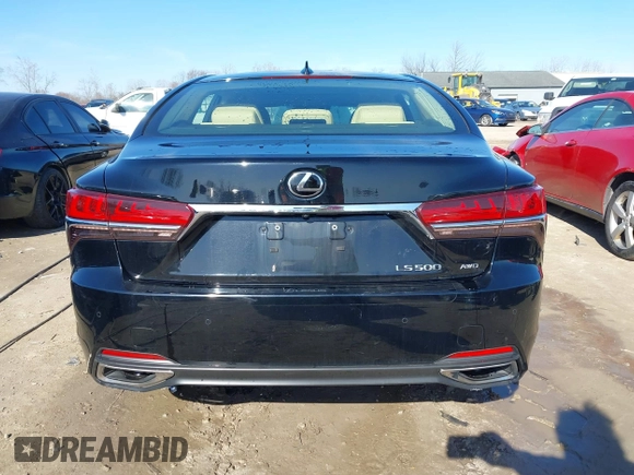 2018 Lexus LS 500 with VIN JTHC5LFF1J5004489, listed as a IAAI auction lot 41986153 with 95,625 mi miles and . Bid and sale history available at DreamBid. Image 17.