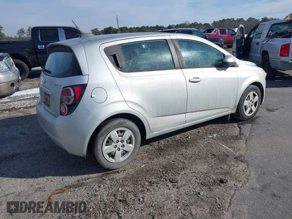 2015 Chevrolet Sonic LS with VIN 1G1JA6SH9F4128237, listed as a IAAI auction lot 41383896 with 215,524 mi miles and . Bid and sale history available at DreamBid. Image 4.