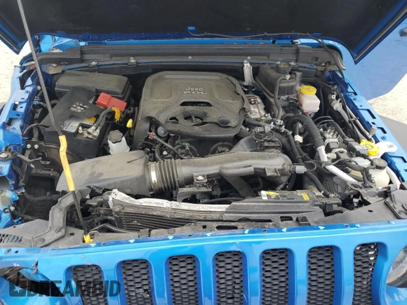 2022 Jeep Wrangler Unlimited Sport with VIN 1C4HJXDN6NW232539, listed as a Copart auction lot 52146025 with 29,571 mi miles and Salvage Title. Bid and sale history available at DreamBid. Image 12.