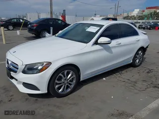 2015 Mercedes-Benz C-Class C 300 with VIN 55SWF4JB3FU091838, listed as a IAAI auction lot 42018413 with 98,338 mi miles. Bid and sale history available at carsss.com. Image 2.