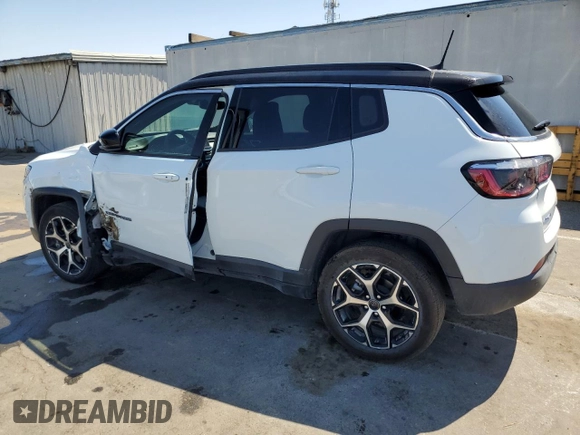 2025 Jeep Compass Limited z VIN 3C4NJDCN6ST525944, wystawiony jako Copart lot #65238385 z przebiegiem 18 480 mil mil oraz Czysty tytuł • Clean title. Historia ofert i sprzedaży dostępna na DreamBid. Obrazek 2.