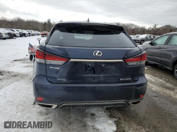 2022 Lexus RX 350 F Sport with VIN 2T2YZMDA5NC355905, listed as a Copart auction lot 44953705 with 25,938 mi miles and Salvage title. Bid and sale history available at DreamBid. Image 6.