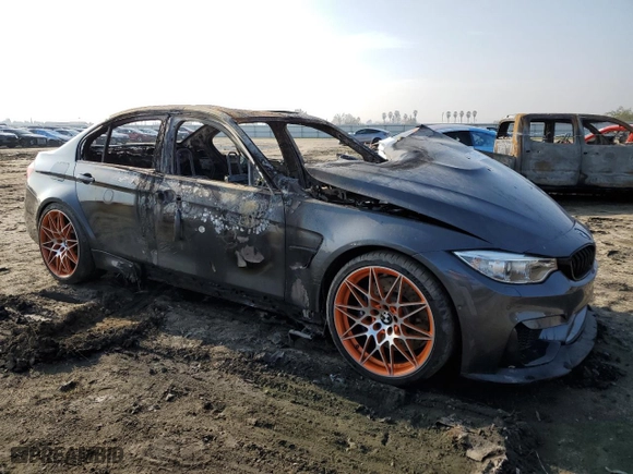 2017 BMW M3 with VIN WBS8M9C31H5G85850, listed as a Copart auction lot 83784404 with 0 mi miles and Non Repairable. Bid and sale history available at carsss.com. Image 4.