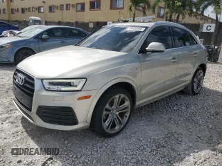 2018 Audi Q3 Premium Plus z VIN WA1HCCFS3JR001557, wystawiony jako Copart lot #64466995 z przebiegiem 71 030 mil mil oraz Szkoda całkowita • Salvage title. Historia ofert i sprzedaży dostępna na DreamBid. Obrazek 1.