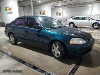 1997 Honda Civic LX with VIN 1HGEJ6572VL027980, listed as a Copart auction lot 53024335 with 269,396 mi miles and Salvage Title. Bid and sale history available at carsss.com. Image 4.