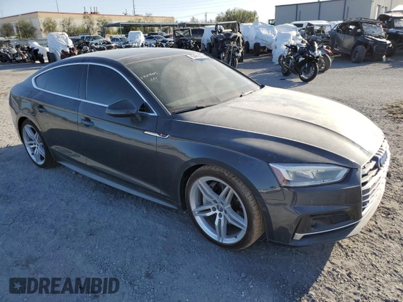 2019 Audi A5 Sportback Prestige with VIN WAUFNCF56KA016312, listed as a Copart auction lot 55481203 with 23,141 mi miles. Bid and sale history available at carsss.com. Image 4.