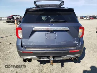 2021 Ford Explorer Platinum with VIN 1FM5K8HC0MGC27274, listed as a Copart auction lot 47003315 with 43,333 mi miles and Salvage Title. Bid and sale history available at carsss.com. Image 6.