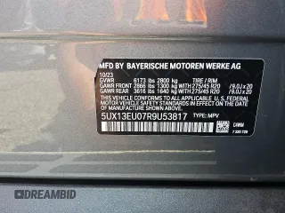 2024 BMW X5 sDrive40i z VIN 5UX13EU07R9U53817, wystawiony jako Copart lot #55535065 z przebiegiem 30 806 mil mil oraz Czysty tytuł • Clean title. Historia ofert i sprzedaży dostępna na DreamBid. Obrazek 13.