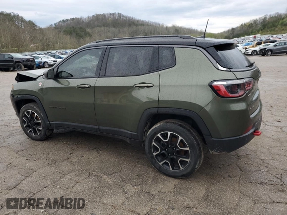 2021 Jeep Compass Trailhawk with VIN 3C4NJDDB3MT515203, listed as a Copart auction lot 52522695 with 78,313 mi miles and Salvage title. Bid and sale history available at DreamBid. Image 2.