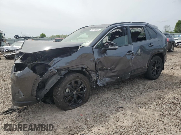 2023 Toyota RAV4 Hybrid SE with VIN JTM16RFVXPD088729, listed as a Copart auction lot 57879395 with 33,249 mi miles and Salvage title. Bid and sale history available at DreamBid. Image 1.