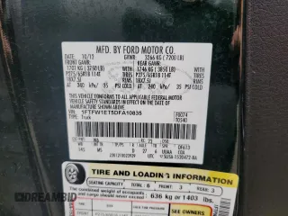 2013 Ford F-150 XL z VIN 1FTFW1ET5DFA10835, wystawiony jako Copart lot #57689845 z przebiegiem 169 977 mil mil oraz Szkoda całkowita • Salvage title. Historia ofert i sprzedaży dostępna na DreamBid. Obrazek 12.