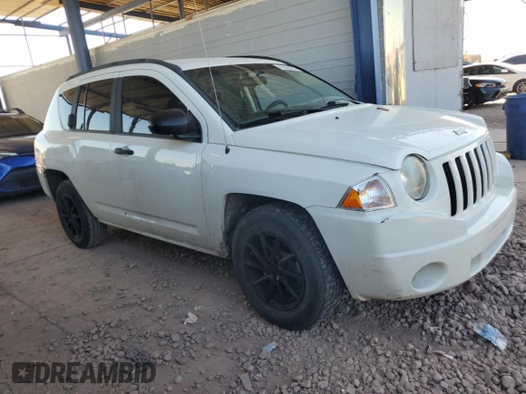2007 Jeep Compass Sport with VIN 1J8FT47W87D146242, listed as a Copart auction lot 45649485 with 144,860 mi miles and Salvage Title. Bid and sale history available at carsss.com. Image 4.