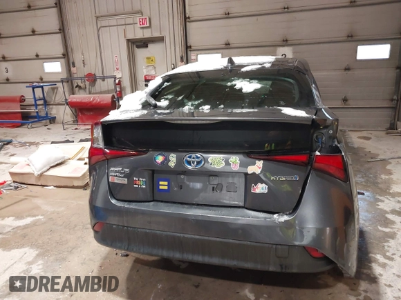 2020 Toyota Prius LE with VIN JTDL9RFU5L3020409, listed as a IAAI auction lot 41171668 with 122,208 mi miles and . Bid and sale history available at DreamBid. Image 16.