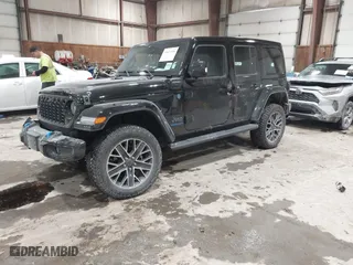 2024 Jeep Wrangler 4xe High Altitude with VIN 1C4RJXU69RW196607, listed as a IAAI auction lot 41627316 with 2,670 mi miles. Bid and sale history available at carsss.com. Image 18.