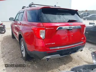 2021 Ford Explorer Limited with VIN 1FMSK8FH1MGC15667, listed as a IAAI auction lot 41812336 with 47,185 mi miles. Bid and sale history available at carsss.com. Image 3.