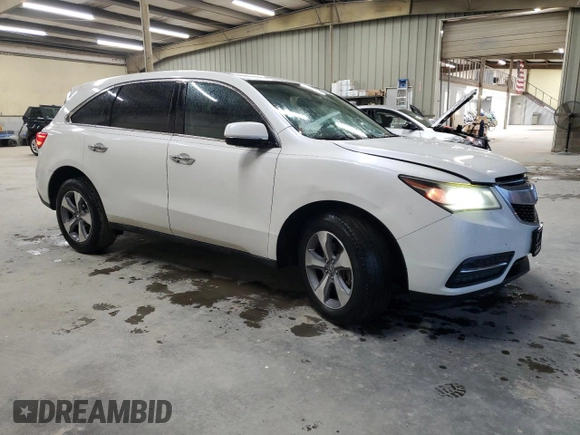 2014 Acura MDX with VIN 5FRYD3H20EB007116, listed as a Copart auction lot 44325805 with 89,669 mi miles and Salvage Title. Bid and sale history available at carsss.com. Image 4.