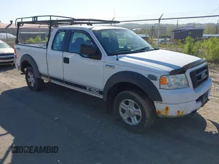 2005 Ford F-150 STX with VIN 1FTRX14W95FB53021, listed as a IAAI auction lot 42138458 with 150,885 mi miles. Bid and sale history available at carsss.com. Image 1.