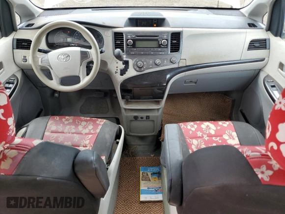 2012 Toyota Sienna with VIN 5TDZK3DC2CS272641, listed as a Copart auction lot 53378905 with 115,153 mi miles and Salvage title. Bid and sale history available at DreamBid. Image 8.