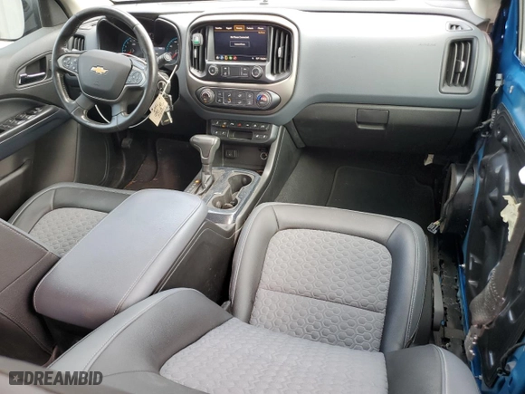 2021 Chevrolet Colorado 2WD Z71 with VIN 1GCGSDEN8M1125476, listed as a Copart auction lot 44070775 with 41,424 mi miles and Non Repairable. Bid and sale history available at carsss.com. Image 8.