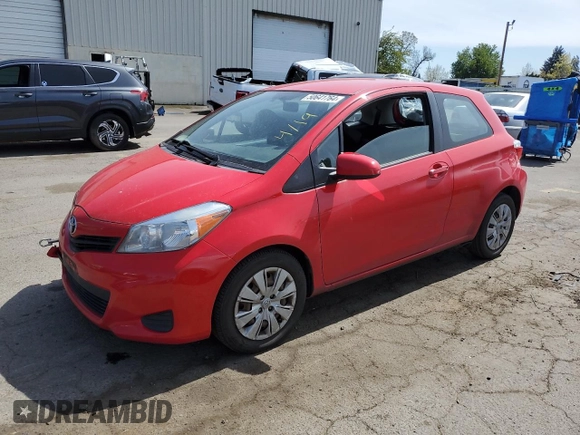 2014 Toyota Yaris L with VIN VNKJTUD39EA011112, listed as a Copart auction lot 50641764 with 109,170 mi miles and Salvage Title. Bid and sale history available at carsss.com. Image 1.