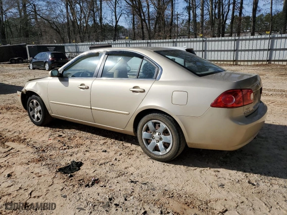 2008 Kia Optima LX with VIN KNAGE123685246267, listed as a Copart auction lot 48325625 with 209,219 mi miles and Salvage Title. Bid and sale history available at carsss.com. Image 2.