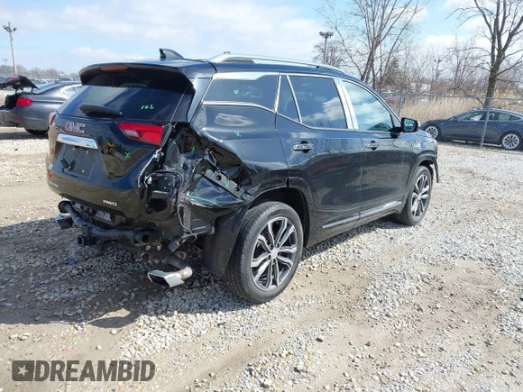 2020 GMC Terrain Denali with VIN 3GKALXEX6LL159014, listed as a IAAI auction lot 41867430 with 41,652 mi miles and . Bid and sale history available at DreamBid. Image 4.