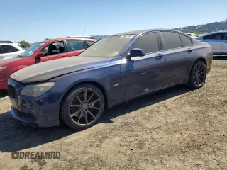 2009 BMW 7 Series 750i with VIN WBAKA83509CY35388, listed as a Copart auction lot 63561984 with 166,068 mi miles and Salvage Title. Bid and sale history available at DreamBid. Image 1.